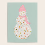 Disco Ball Snowman Poster Gallery Image 4