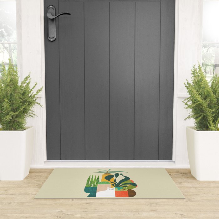 Still life with cat Welcome Mat Gallery Image 3
