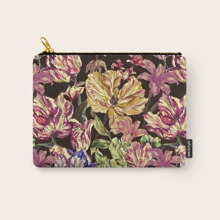 Watercolor Bloom in the Dark Carry All Pouch Gallery Image 1