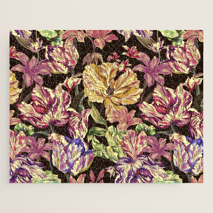 Watercolor Bloom in the Dark Jigsaw Puzzle Gallery Image 1