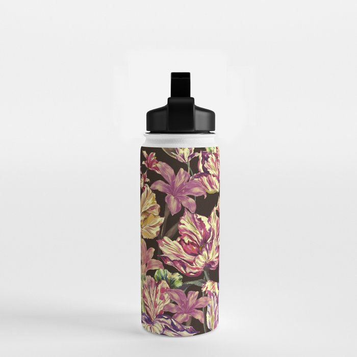 Watercolor Bloom in the Dark Water Bottle Gallery Image 2
