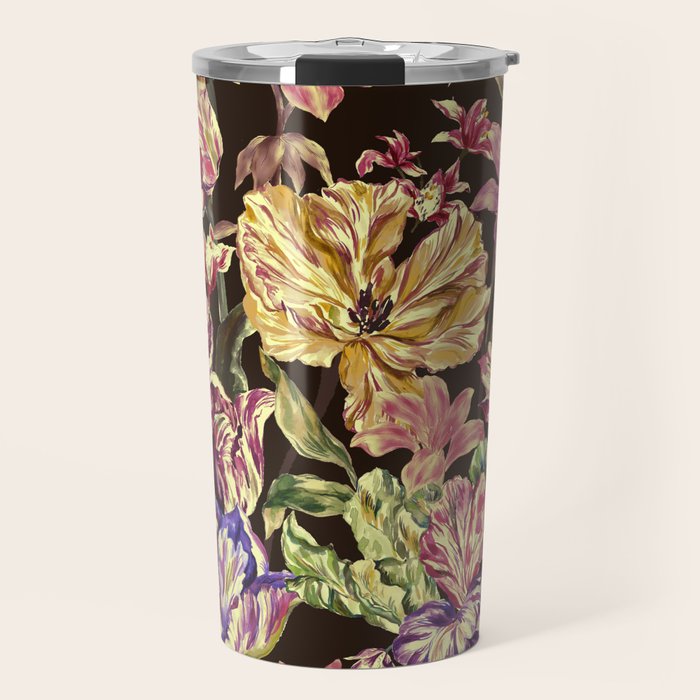 Watercolor Bloom in the Dark Travel Mug Gallery Image 1