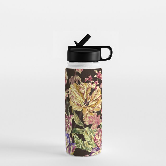 Watercolor Bloom in the Dark Water Bottle Gallery Image 1