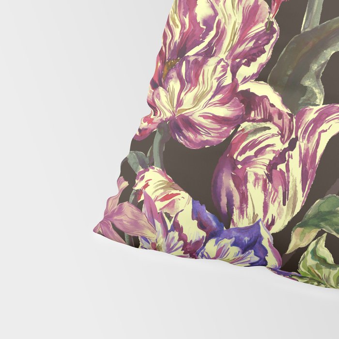 Watercolor Bloom in the Dark Pillow Sham Gallery Image 4
