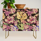 Watercolor Bloom in the Dark Credenza Gallery Image 1