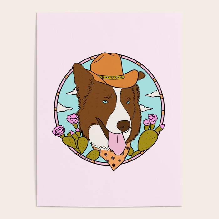 Cowboy Dog- Aussie Poster Gallery Image 1