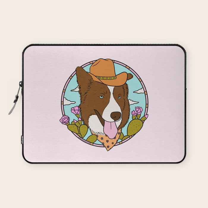 Cowboy Dog- Aussie Laptop Sleeve Gallery Image 1