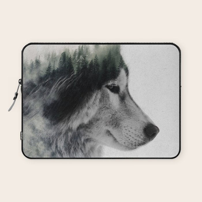 Wolf Stare Laptop Sleeve Gallery Image 1