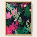 Into the jungle - deep night Serving Tray Gallery Image 1