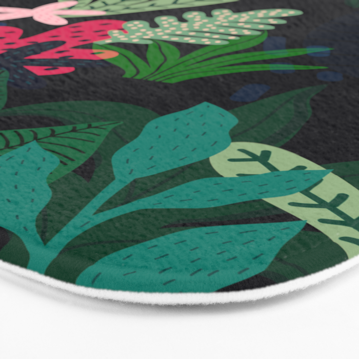Into the jungle - deep night Bath Mat Gallery Image 3