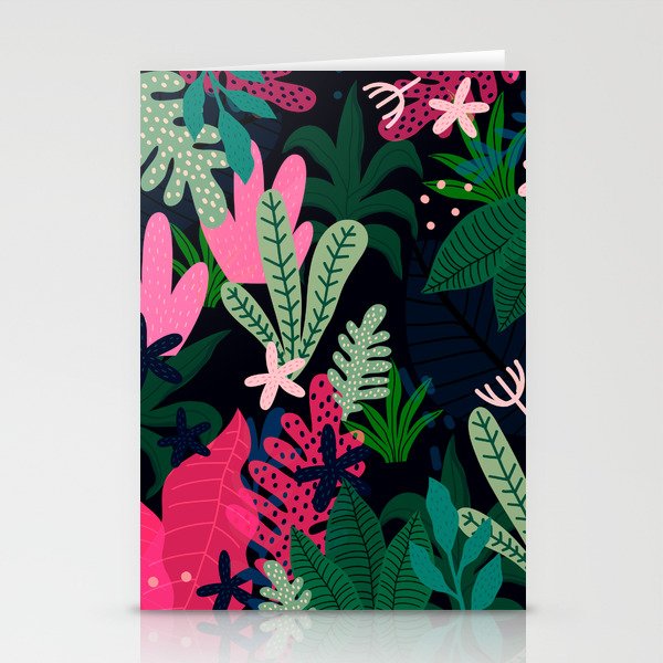 Into the jungle - deep night Stationery Card Gallery Image 2