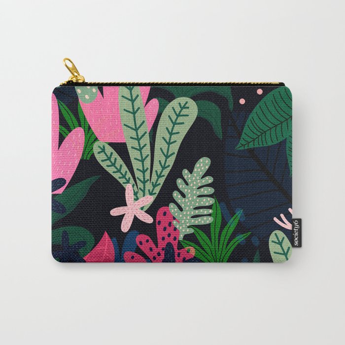 Into the jungle - deep night Carry All Pouch Gallery Image 1