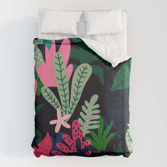Into the jungle - deep night Duvet Cover Gallery Image 6