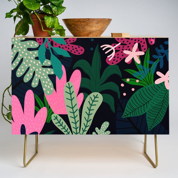 Into the jungle - deep night Credenza Gallery Image 1