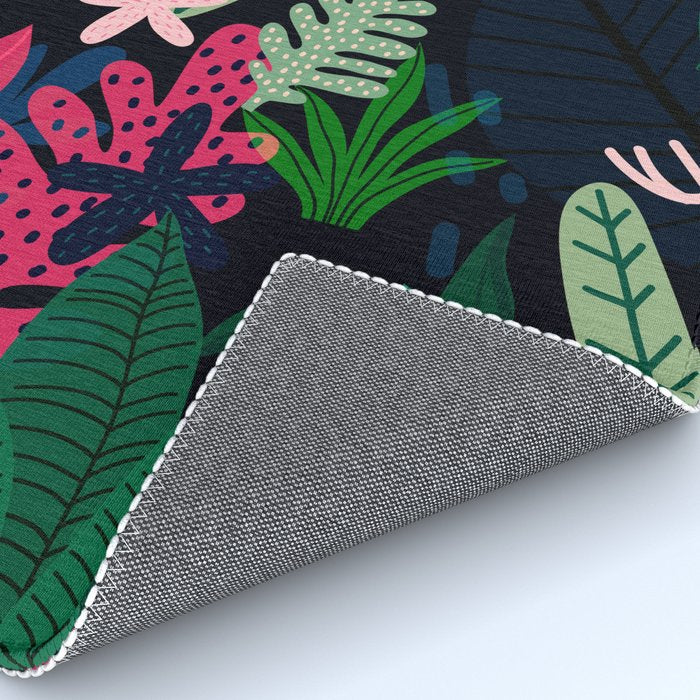 Into the jungle - deep night Rug Gallery Image 4