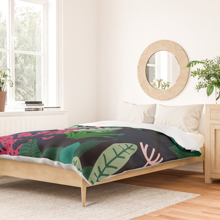 Into the jungle - deep night Duvet Cover Gallery Image 2