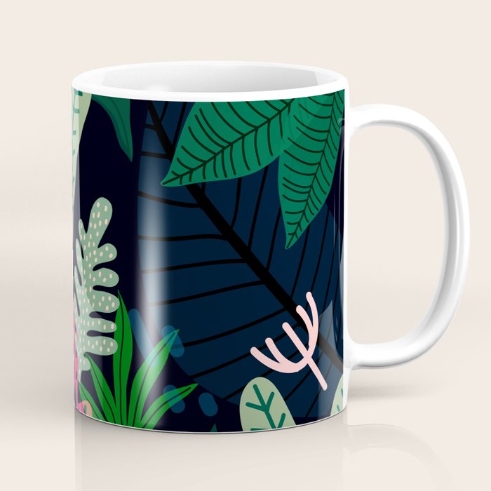 Into the jungle - deep night Coffee Mug Gallery Image 1