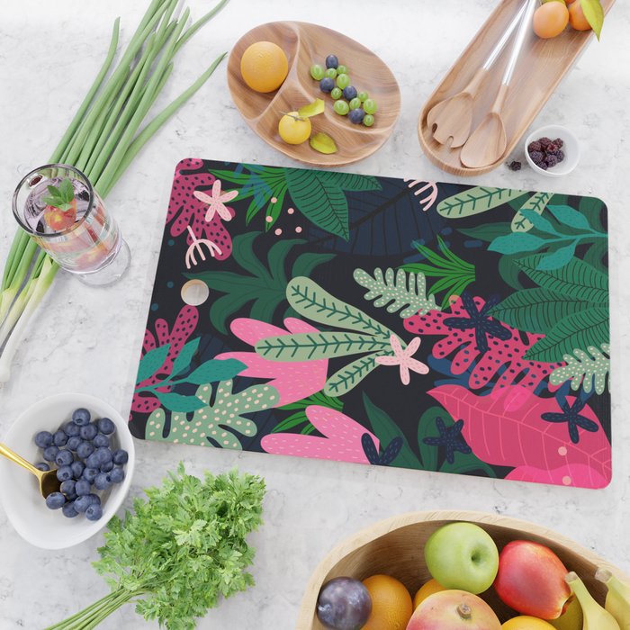 Into the jungle - deep night Cutting Board Gallery Image 2