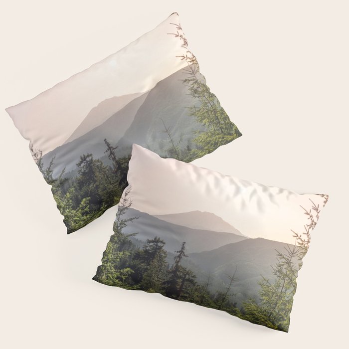 Forest Mountain Wanderlust III - Nature Photography Pillow Sham Gallery Image 3