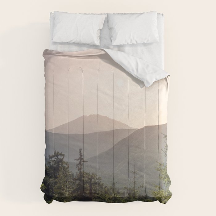 Forest Mountain Wanderlust III - Nature Photography Comforter Gallery Image 6