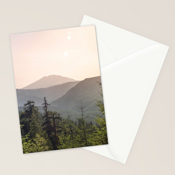 Forest Mountain Wanderlust III - Nature Photography Stationery Card Gallery Image 2
