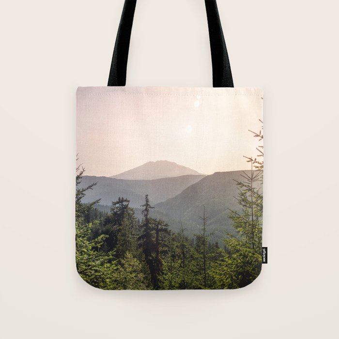 Forest Mountain Wanderlust III - Nature Photography Tote Bag Gallery Image 1