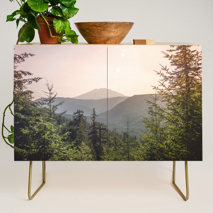 Forest Mountain Wanderlust III - Nature Photography Credenza Gallery Image 1
