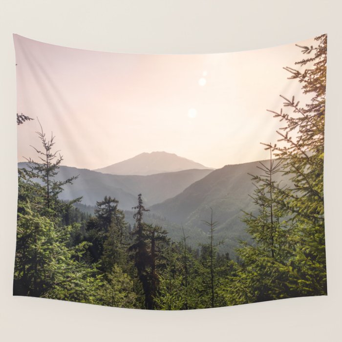 Forest Mountain Wanderlust III - Nature Photography Wall Tapestry Gallery Image 4