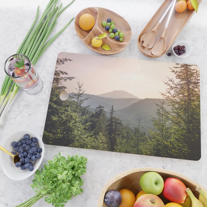 Forest Mountain Wanderlust III - Nature Photography Cutting Board Gallery Image 2