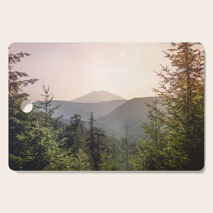 Forest Mountain Wanderlust III - Nature Photography Cutting Board Gallery Image 1