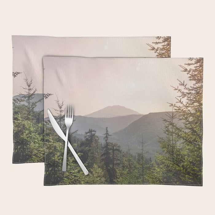 Forest Mountain Wanderlust III - Nature Photography Placemat Gallery Image 1