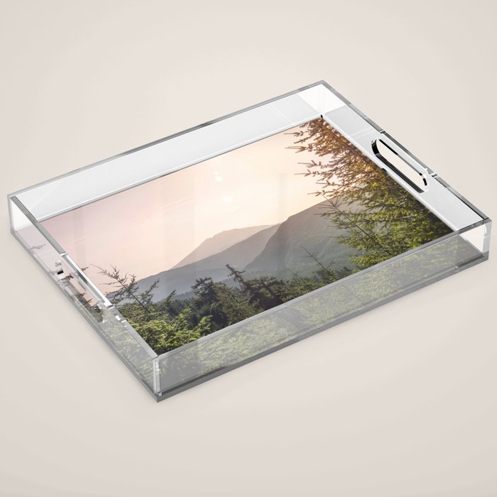 Forest Mountain Wanderlust III - Nature Photography Acrylic Tray Gallery Image 1