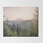 Forest Mountain Wanderlust III - Nature Photography Throw Blanket Gallery Image 2
