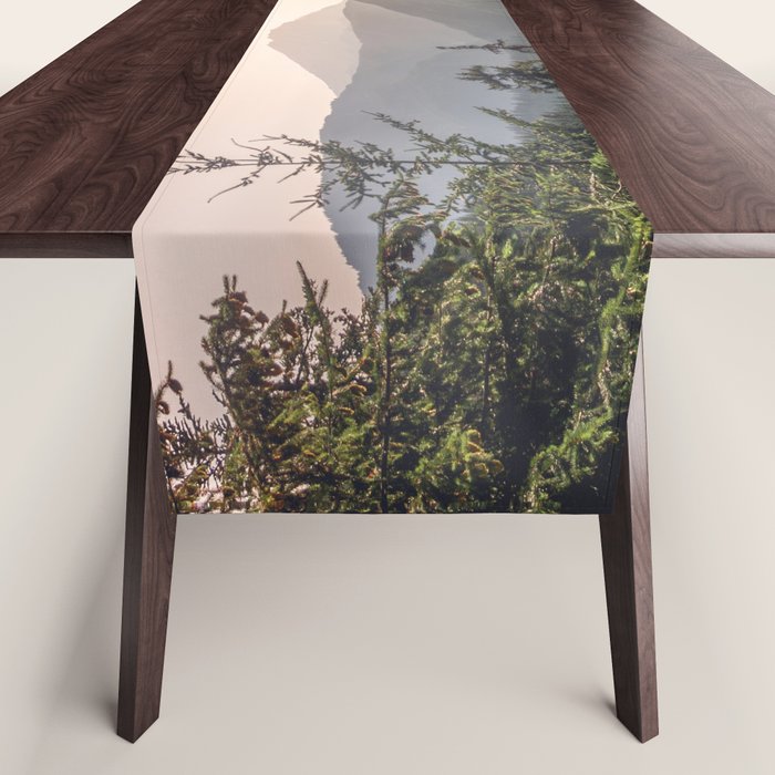 Forest Mountain Wanderlust III - Nature Photography Table Runner Gallery Image 1
