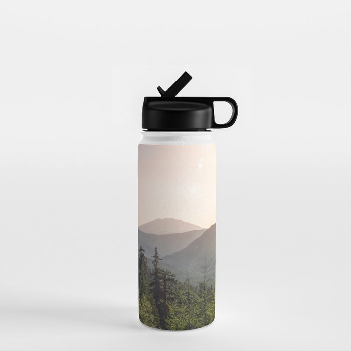Forest Mountain Wanderlust III - Nature Photography Water Bottle Gallery Image 1