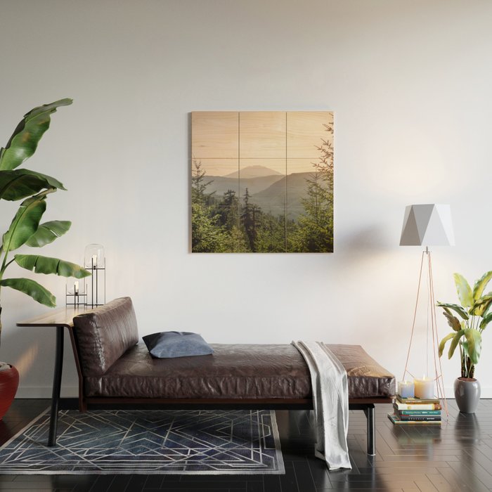Forest Mountain Wanderlust III - Nature Photography Wood Wall Art Gallery Image 2