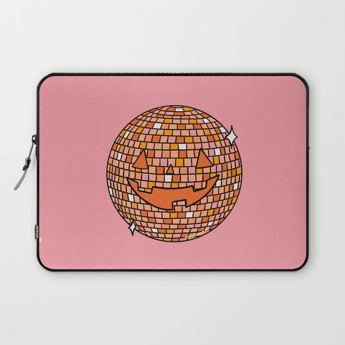 Disco Ball Jack O Lantern Laptop Sleeve Gallery Image 1