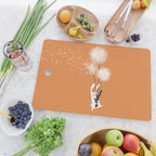 Bunny and Dandelion Bouquet Cutting Board Gallery Image 2