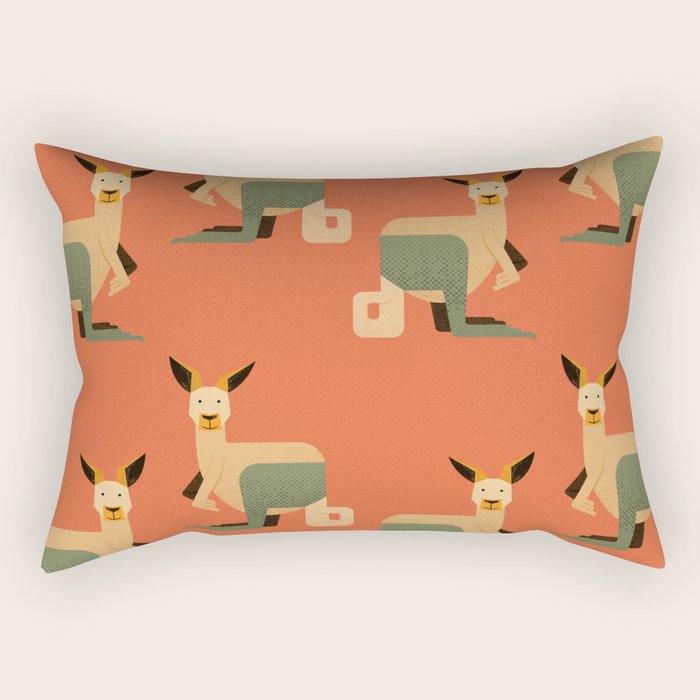 Whimsy Kangaroo Rectangular Pillow Gallery Image 1