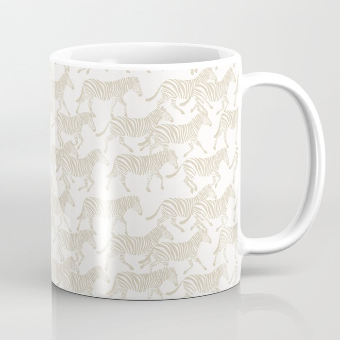 Zebras in tan Coffee Mug Gallery Image 1