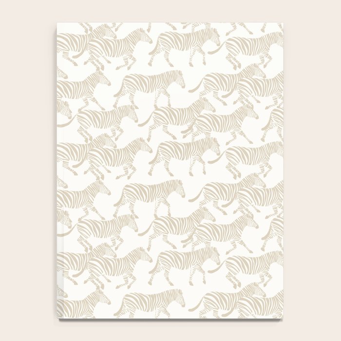 Zebras in tan Notebook Gallery Image 4