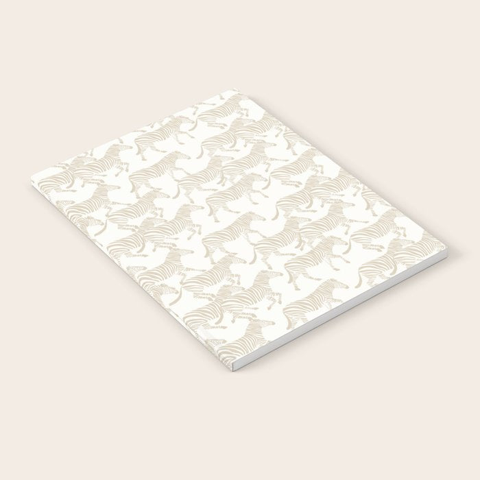 Zebras in tan Notebook Gallery Image 2