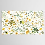 Scandinavian Yellow Wildflowers Botanical Summer Meadow Tablecloth Gallery Image 2