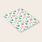 Mid-Century Modern Christmas Trees - Pink and Green Notebook Gallery Image 3