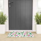 Mid-Century Modern Christmas Trees - Pink and Green Welcome Mat Gallery Image 3