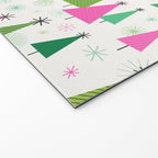 Mid-Century Modern Christmas Trees - Pink and Green Welcome Mat Gallery Image 2