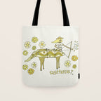 sagittarius zodiac wave bandit // retro surf art by surfy birdy Tote Bag Gallery Image 1
