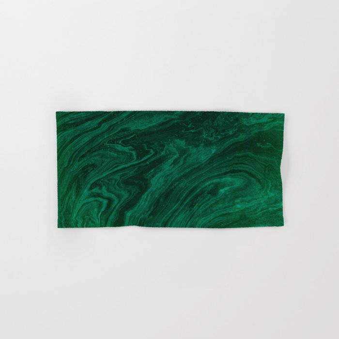 malachite green marbleized effect marble painting Bath Towel Gallery Image 1