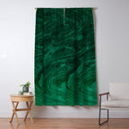 malachite green marbleized effect marble painting Window Curtain Gallery Image 5