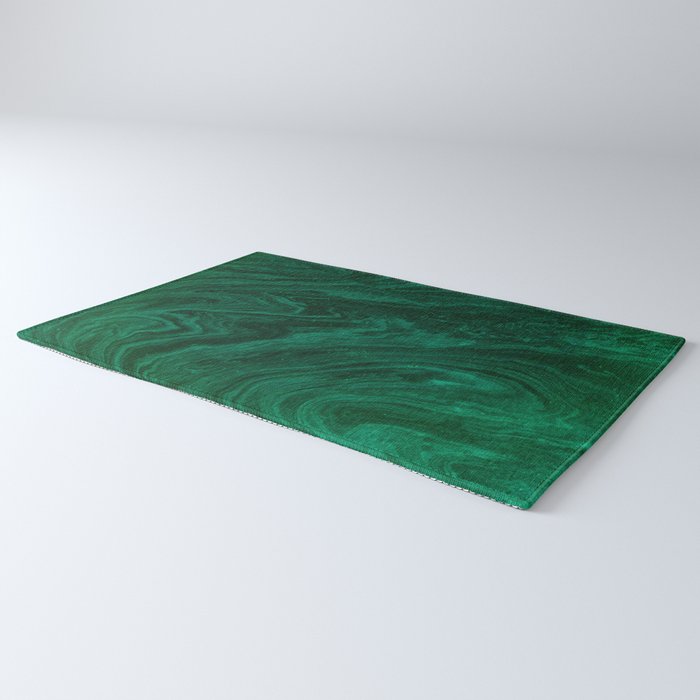 malachite green marbleized effect marble painting Rug Gallery Image 3